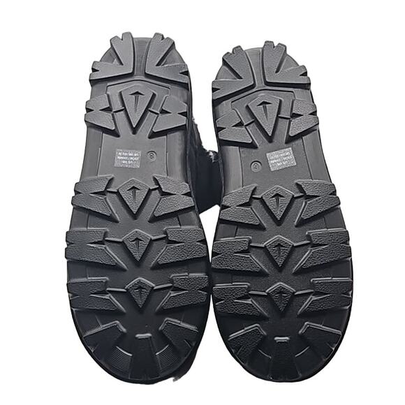 NWOT Kirkland Signature Women’s Black Suede Shearling Lined Winter Boots Size 6W - Picture 4 of 6